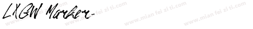 LXGW Marker字体转换